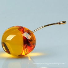 crystal Cherry for gift glass decoration